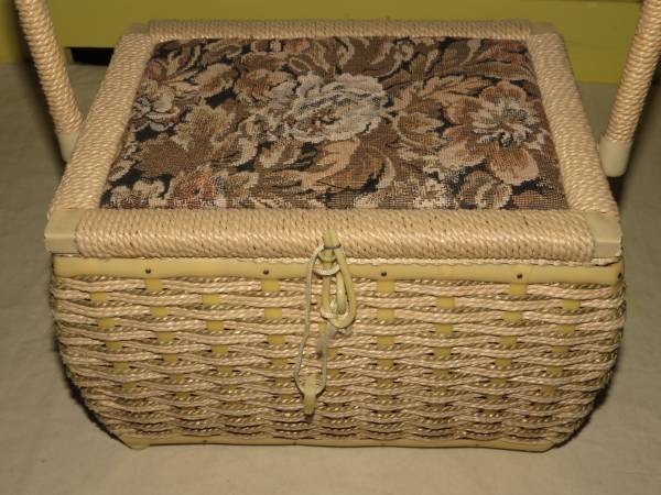 Vintage Woven Sewing Box