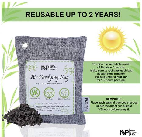 Charcoal Air Purifying Bags (10 pk)