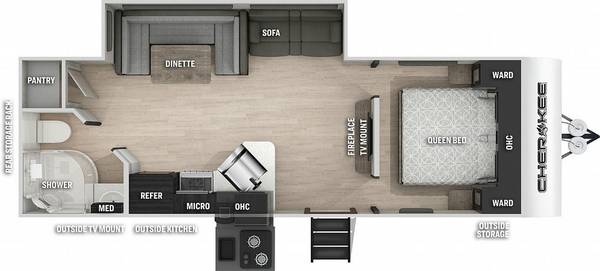 22 FOREST RIVER Cherokee 234DC Travel Trailer RV Camper – WE DELIVER