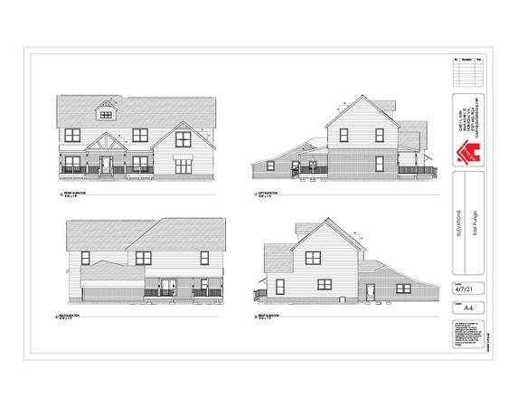 Residential Building Permit Plans in 3D