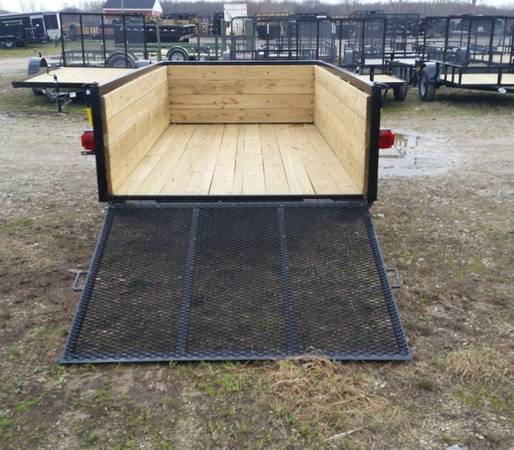 6 x 10 A.M.O. High Side Landscape Trailer