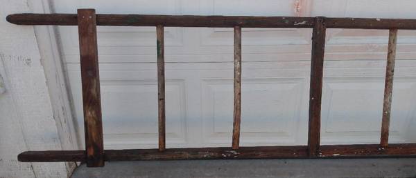 VERY OLD 20′ ONE PIECE WOODEN LADDER YARD/BARN ART