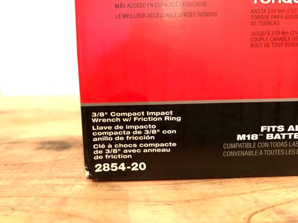 Milwaukee M18 FUEL GEN-3 18V Brushless 3/8” Impact Wrench – NEW IN BOX