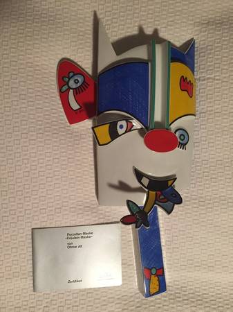 ROSENTHAL”FRAULEIN MASKE”LIMITED EDITION 198/500 SIGNED BY OTMAR ALT