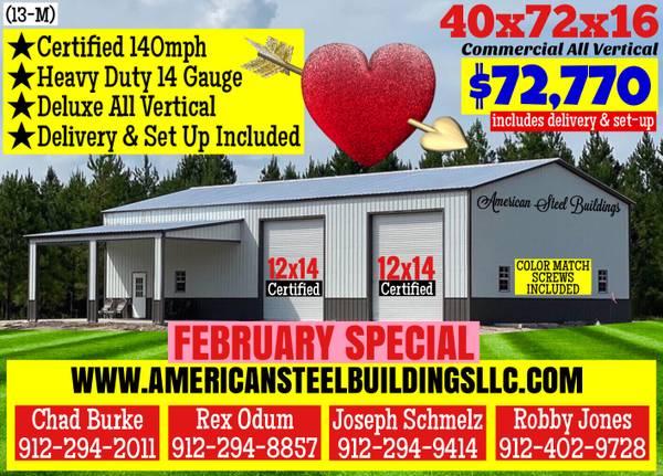 METAL BUILDINGS CARPORT RV COVER STEEL GARAGE UTILITY SHED POLE BARN