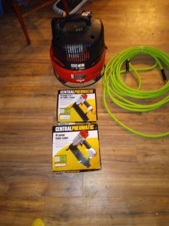 Air compressor, Hose and guns