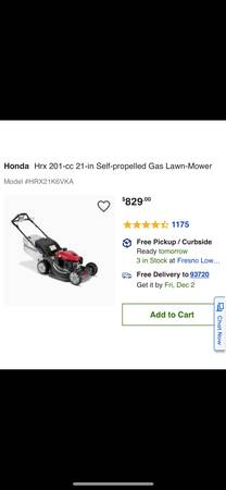 Honda lawn mower