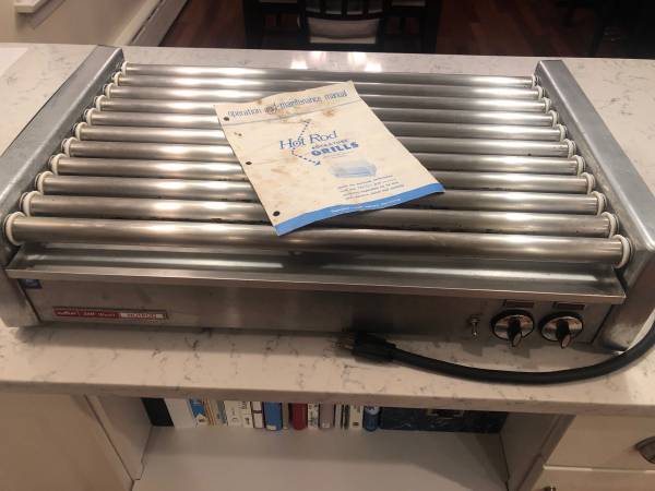 AMF Wyott Commercial Hot Dog Cooker Hotrod Rockatube Grill HR-40. Older unit bu