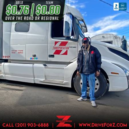 **** $0.76 CPM CDL Class A Drivers Wanted ****