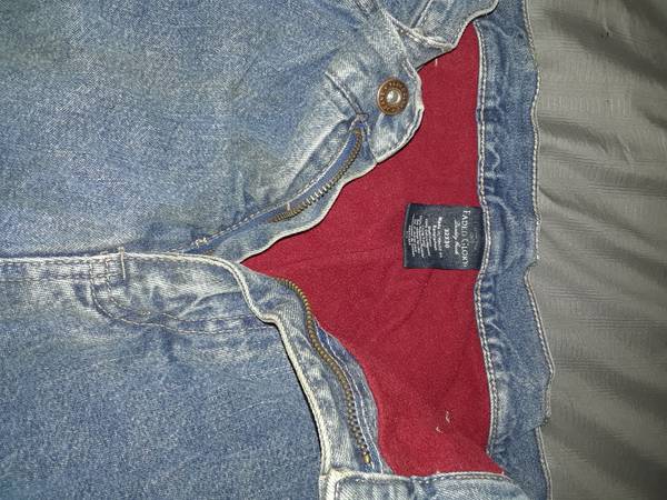 Reduced Price–Used Faded Glory (red Fleeced) Jeans