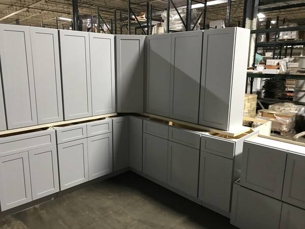 New Gray Shaker Kitchen Wood Cabinets & Bathroom Vanity RTA Cupboards!