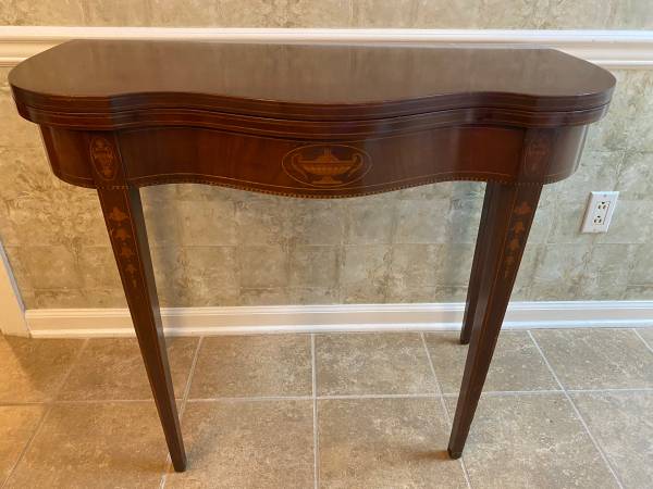 Antique Solid Mahogany Game Table