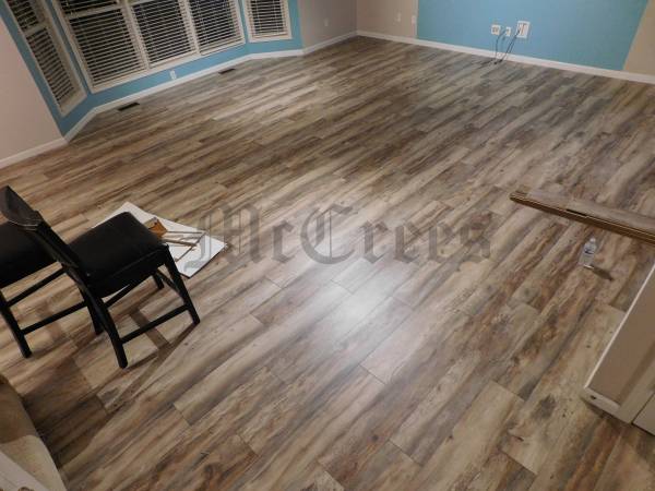 Flooring installation Credit cards excepted