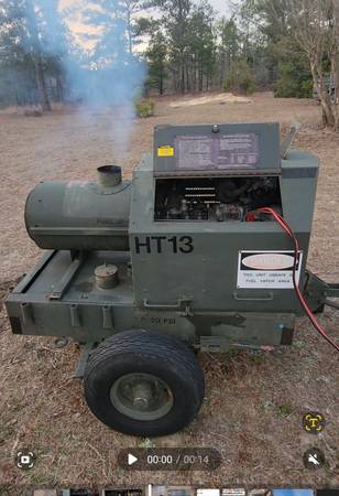 **Video** Lister Petter 6.5hp Diesel Heater blower military