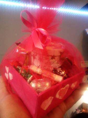 Valentine’s Gift Baskets, bake sale, yard sale!