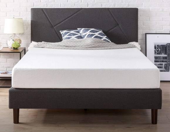 Queen Lo-Profile BED & Queen MEMORY FOAM MATTRESS-New in Box