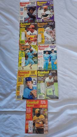 Baseball Digest LOT of 39 Many HOF 1977 – 1980 $70 or B.O.