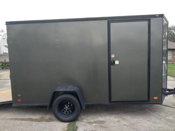 2021 6×12 Enclosed Trailer V-Nose