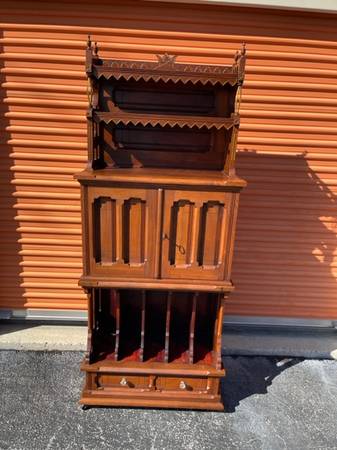 Victorian Walnut Desk Organizer