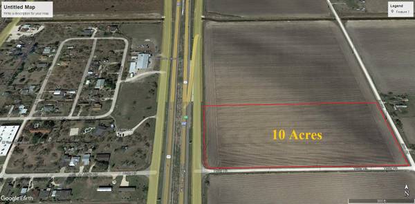 10 Acres Corner of Highway 77 and Holly Rd in Lyford, TX