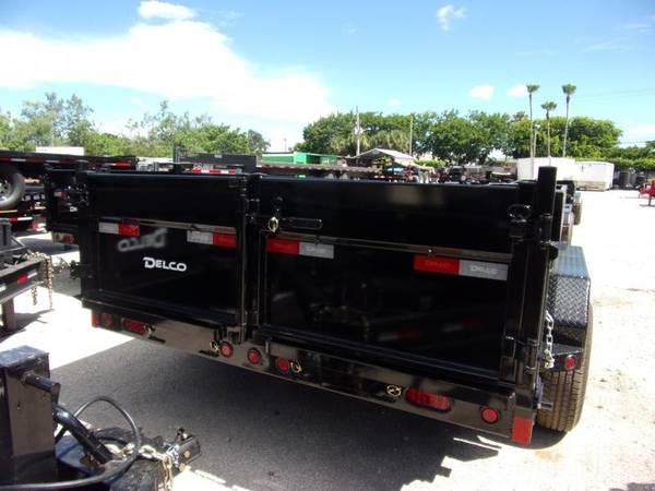 *122260* 7×14 Dump Trailer |LRT Tandem Axle Trailers 7 x 14