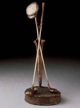 Bronze Sculpture “clubs” by Mark Hopkins Limited issue: Number 129