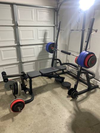 Weight Set squat rack $575Comes complete with 500+ pounds