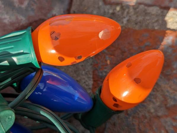 Christmas Lights Outdoor Old School Rare