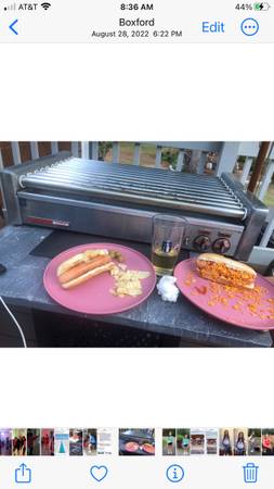 AMF Wyott Commercial Hot Dog Cooker Hotrod Rockatube Grill HR-40. Older unit bu