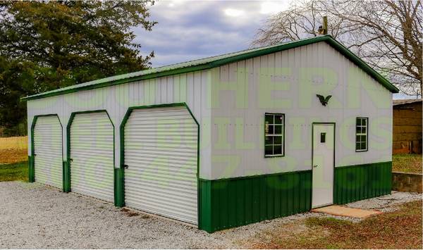 2 Car QUALITY 100% Steel Garage Metal Building Equipment Storage Shed