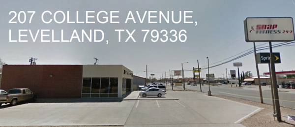 COMMERCIAL FOR LEASE OR SALE: LEVELLAND 2,800 SF