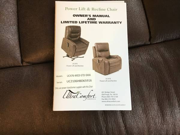 UltraComfort Power Lift & Recline Chair