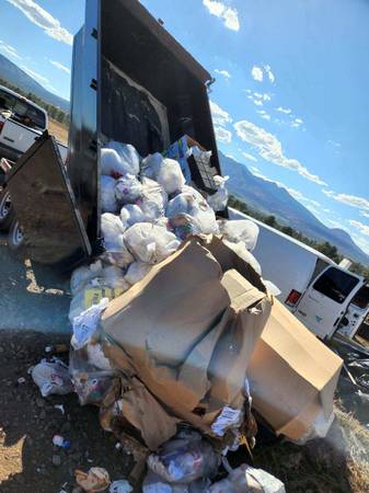 Dump trailer rental, Hauling service, and Junk removal