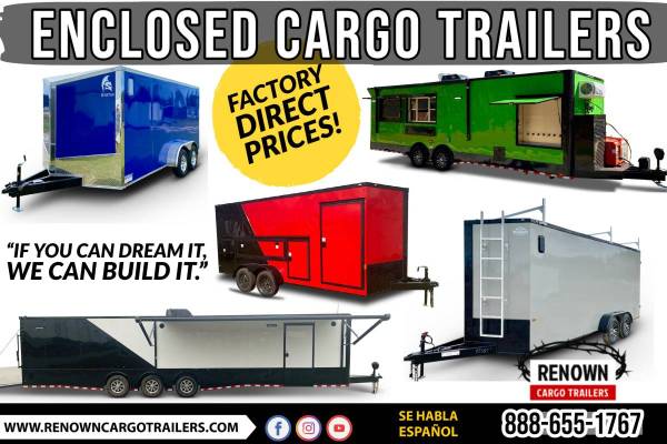 ?? ENCLOSED CARGO TRAILER | In Stock | ALL SIZES | 888-655-1767