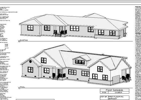 Residential Building Permit Plans in 3D