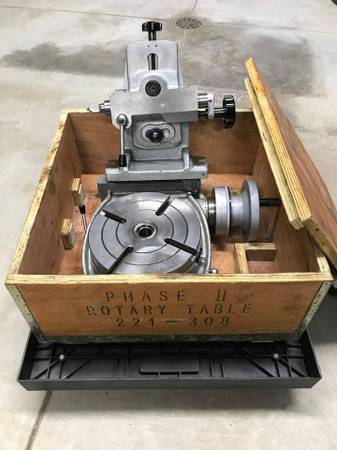 8″ Phase ll Rotary Table and Tailstock