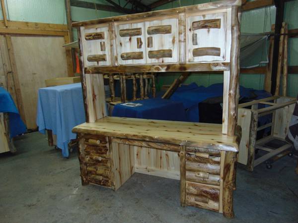 Custom Log Furniture & Cabinets