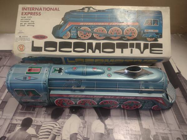 International Express Locomotive Friction Toy with Box