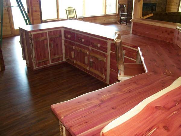 Custom Log Furniture & Cabinets