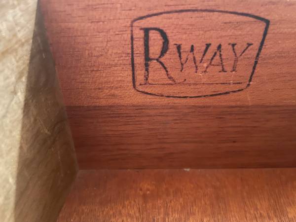 Antique solid wood RWAY dresser