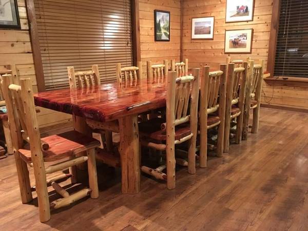 Custom Log Furniture & Cabinets