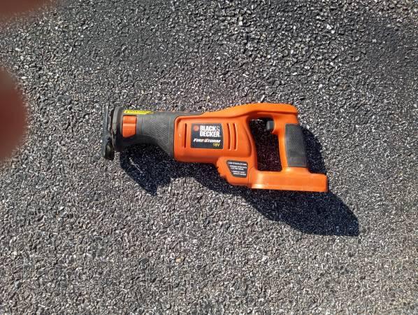 11 Black & Decker 18 volt Firestorm tools