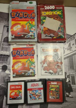 Atari 2600 Donkey ?? Kong, Centipede & Mario Bros Cartridges