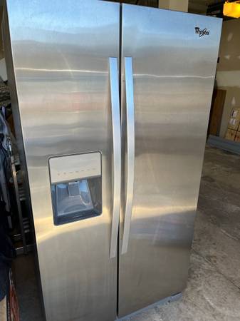 Whirlpool side by side refrigerator