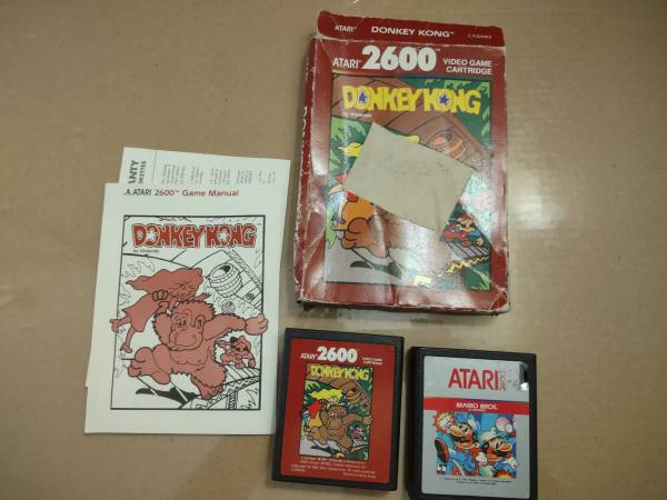 Atari 2600 Donkey ?? Kong, Centipede & Mario Bros Cartridges