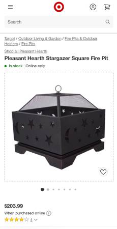 Pleasant Hearth Stargazer Fire Pit