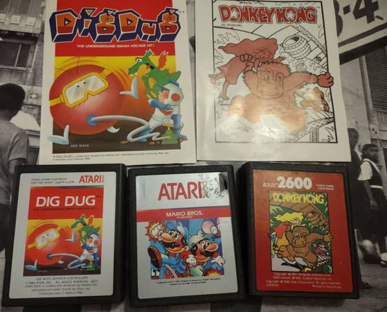 Atari 2600 Donkey ?? Kong, Centipede & Mario Bros Cartridges