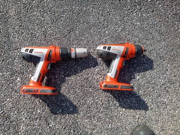 11 Black & Decker 18 volt Firestorm tools